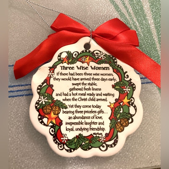 6 Christmas door hanger, NEW stocking holder & jingle bells, 2 pic holders, poem - Picture 6 of 6